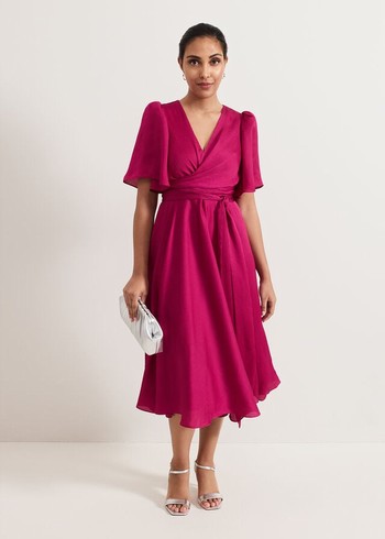 Phase Eight Abbie Petite Dress Pink Canada | NPIMOZ-490